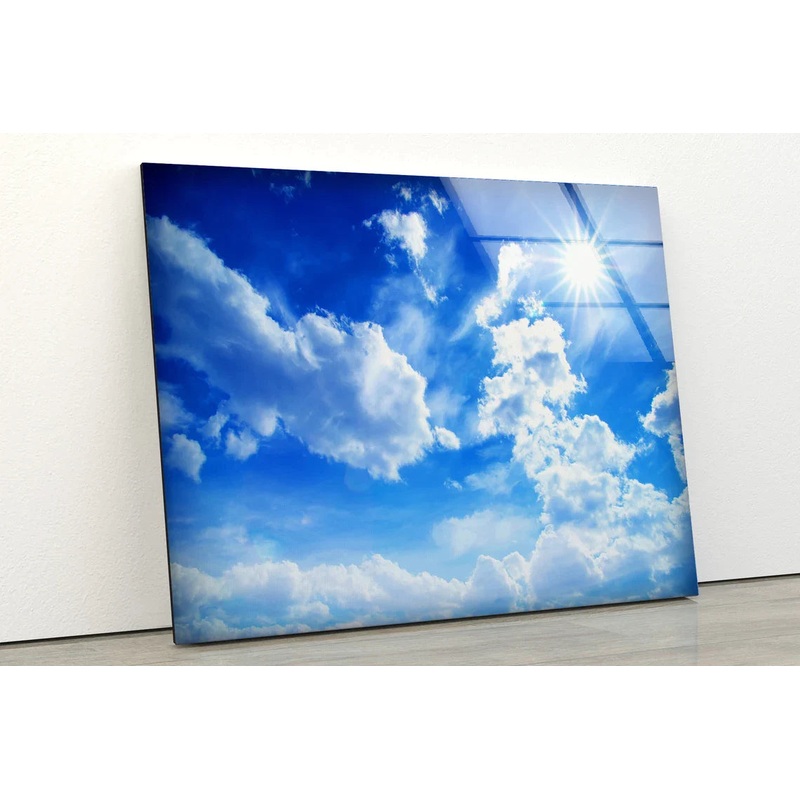 Sunshine Over Blue Sky UV Direct Aluminum Print Australian Made Quality