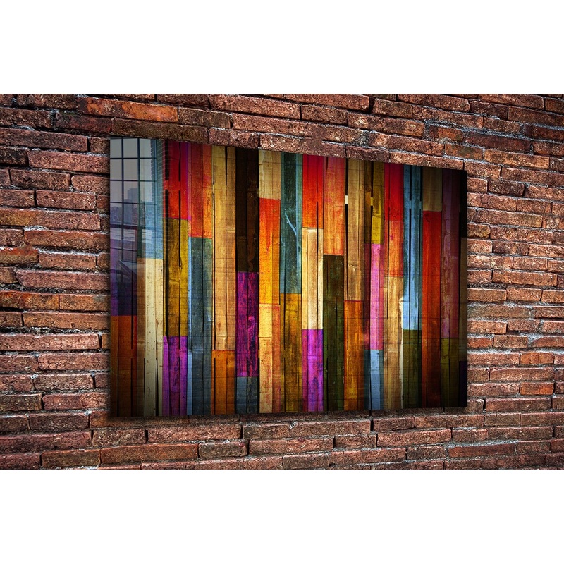Abstract Painted Woods UV Direct Aluminum Print Australian Made Quality