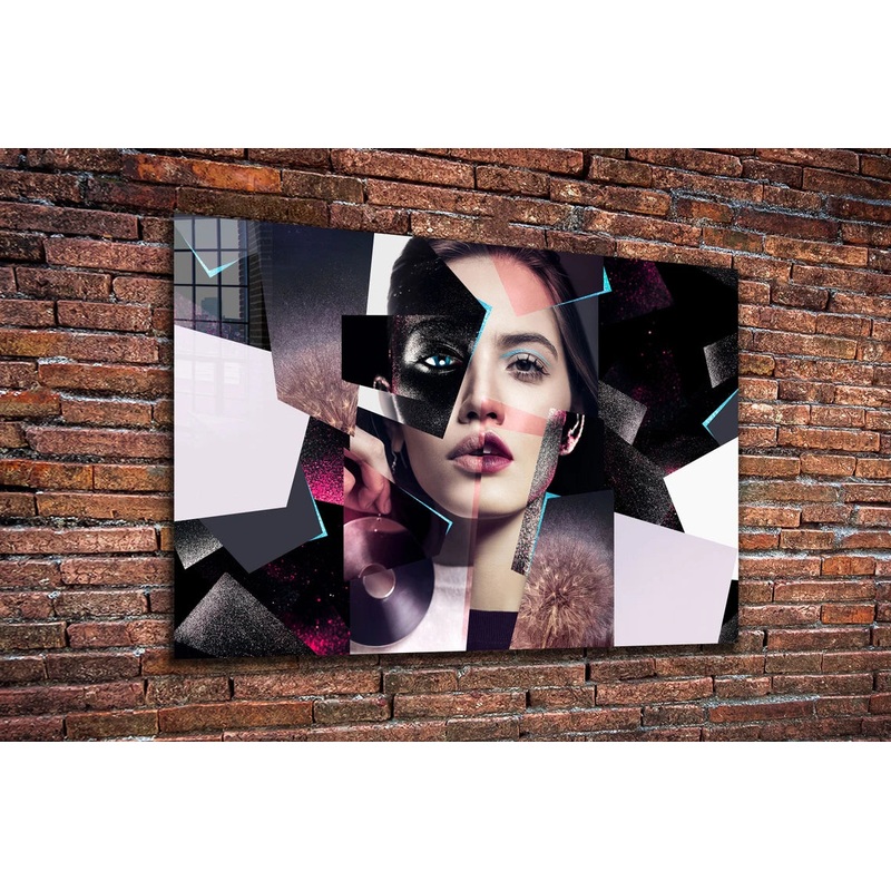 Abstract Woman Collage UV Direct Aluminum Print Australian Made Quality