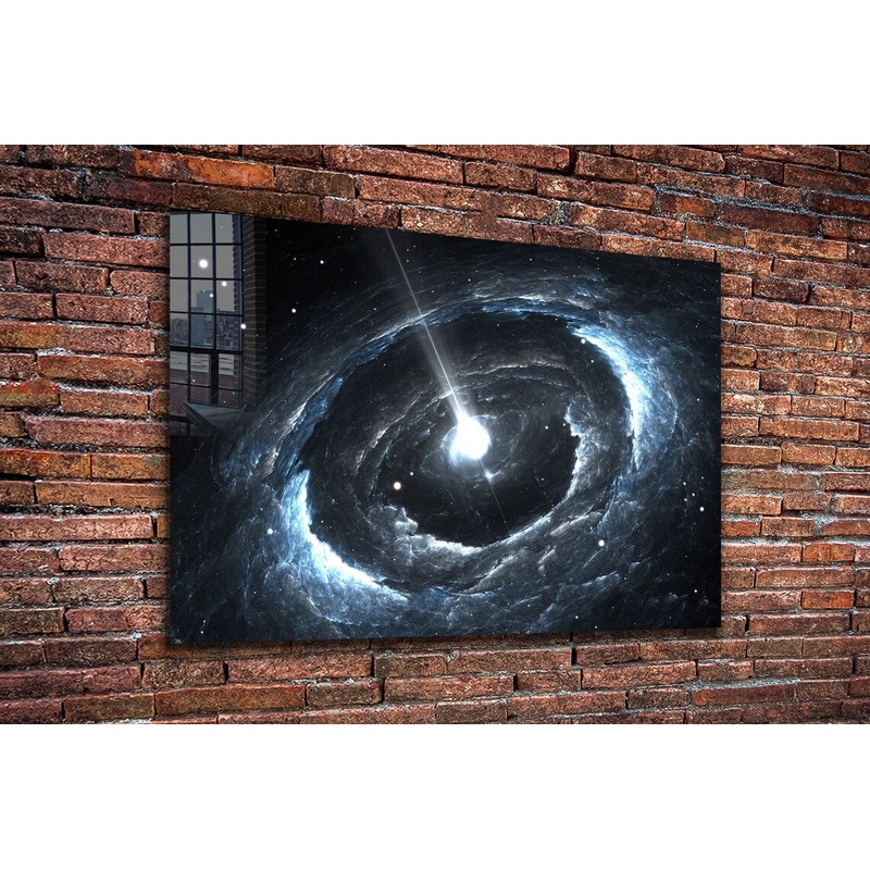 Black Hole Abstract UV Direct Aluminum Print Australian Made Quality