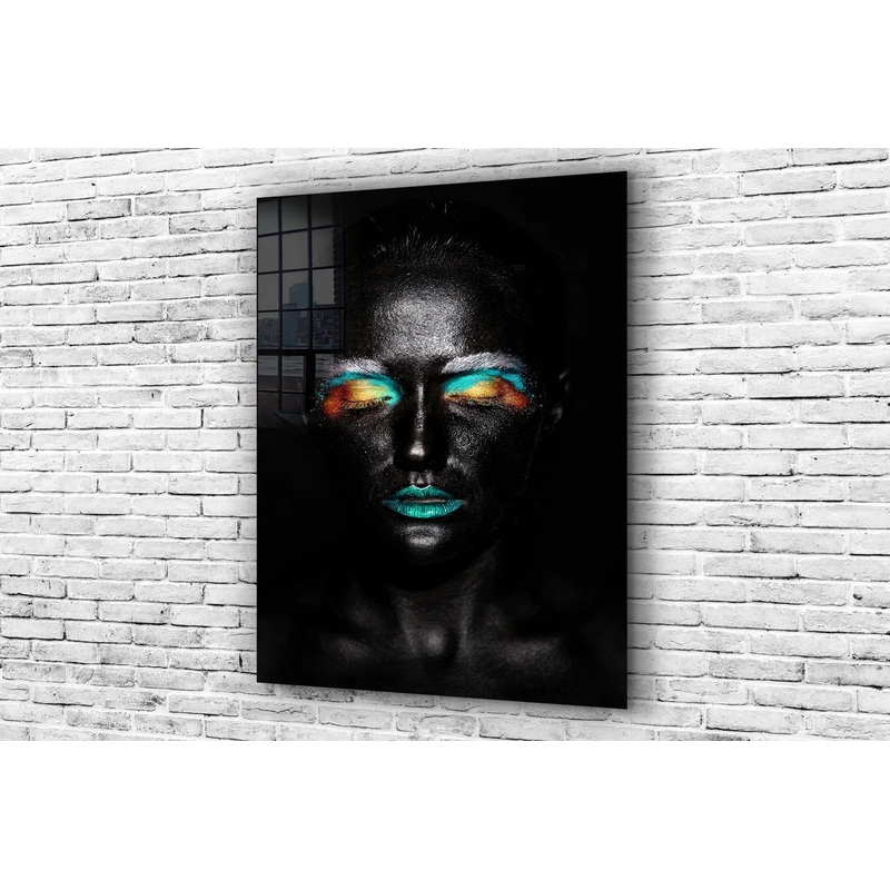 Black Woman Abstract UV Direct Aluminum Print Australian Made Quality