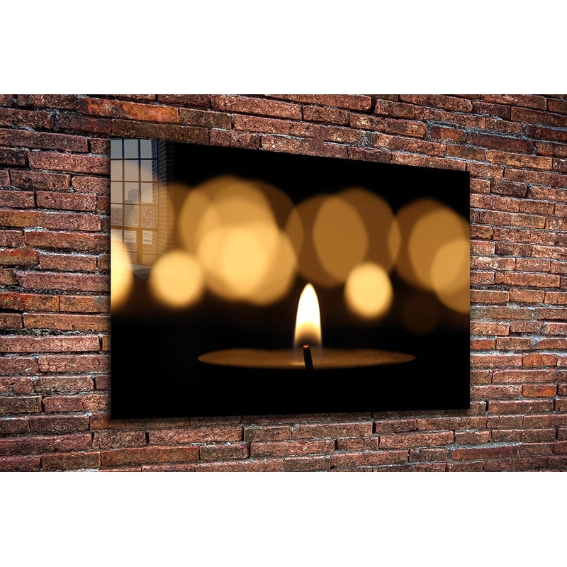 Candles on Dark View UV Direct Aluminum Print Australian Made Quality
