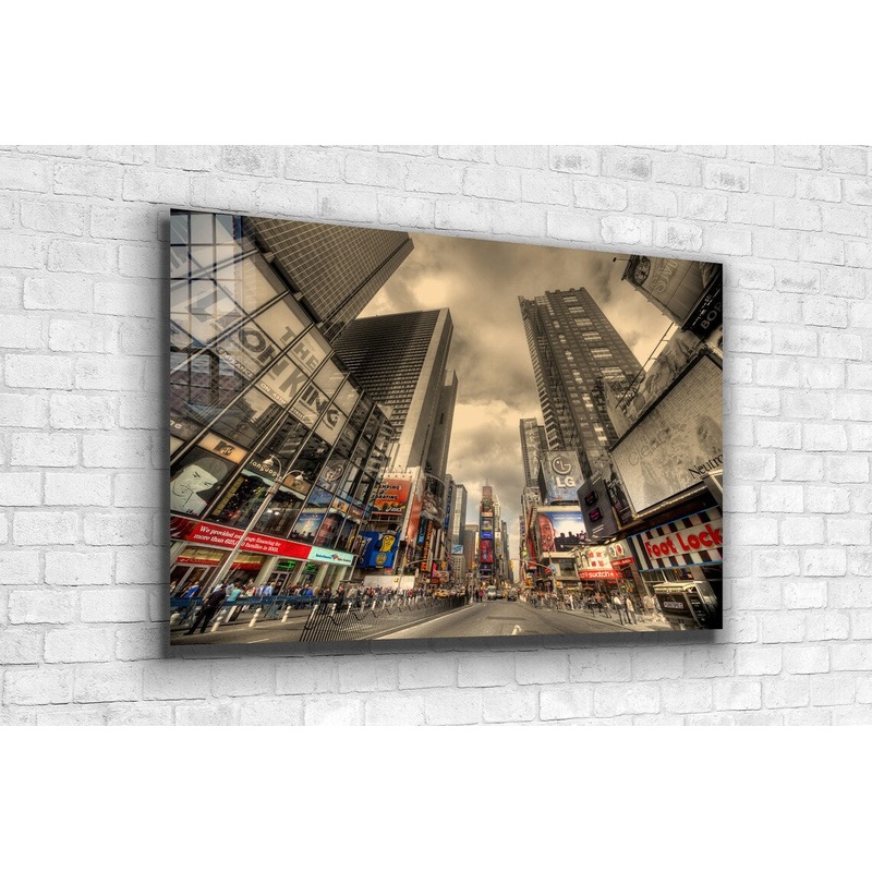 City Street Cloudy Sky UV Direct Aluminum Print Australian Made Quality