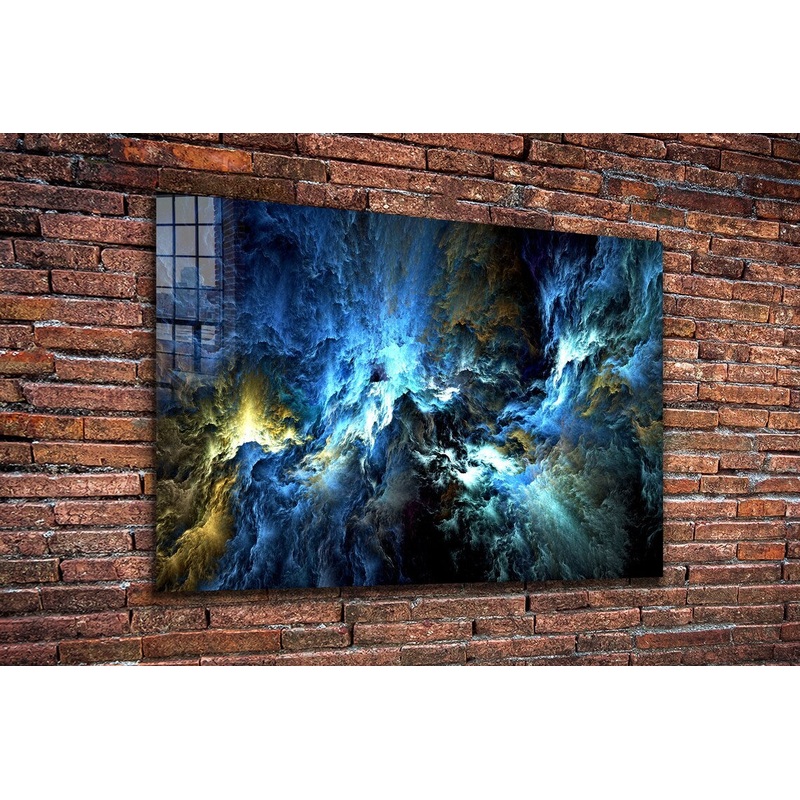 Cosmic Storm Abstract UV Direct Aluminum Print Australian Made Quality