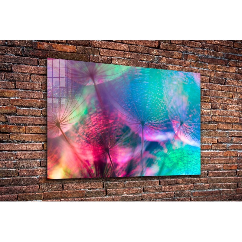 Dandelion Abstract UV Direct Aluminum Print Australian Made Quality