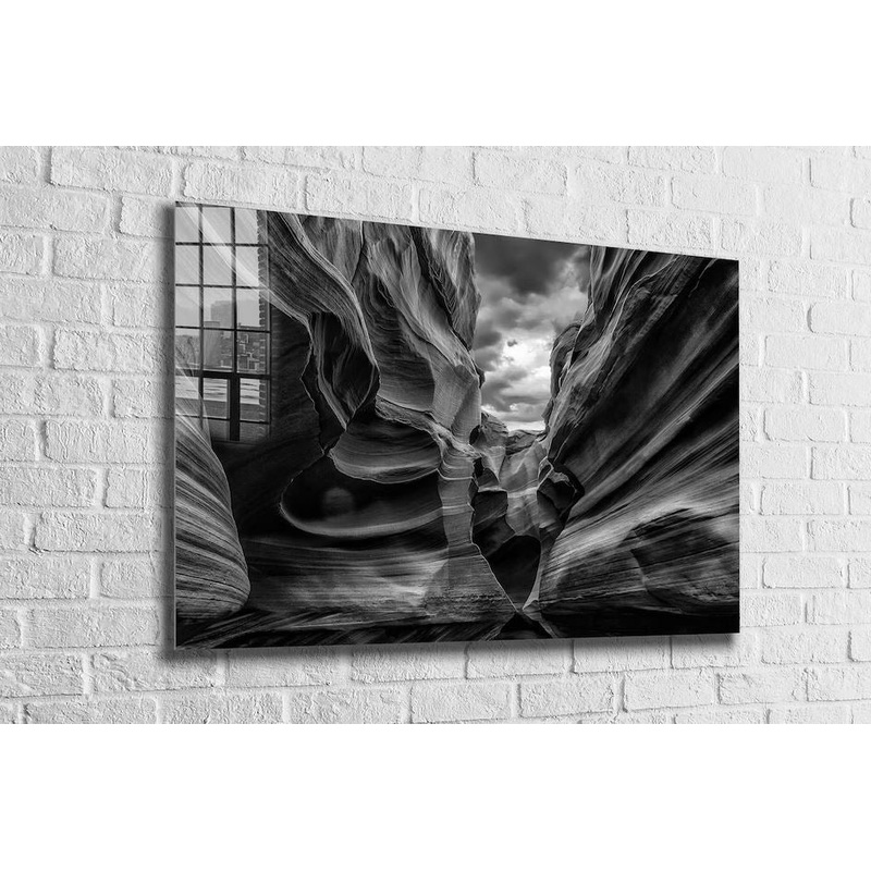 Grand Canyon B&W View UV Direct Aluminum Print Australian Made Quality