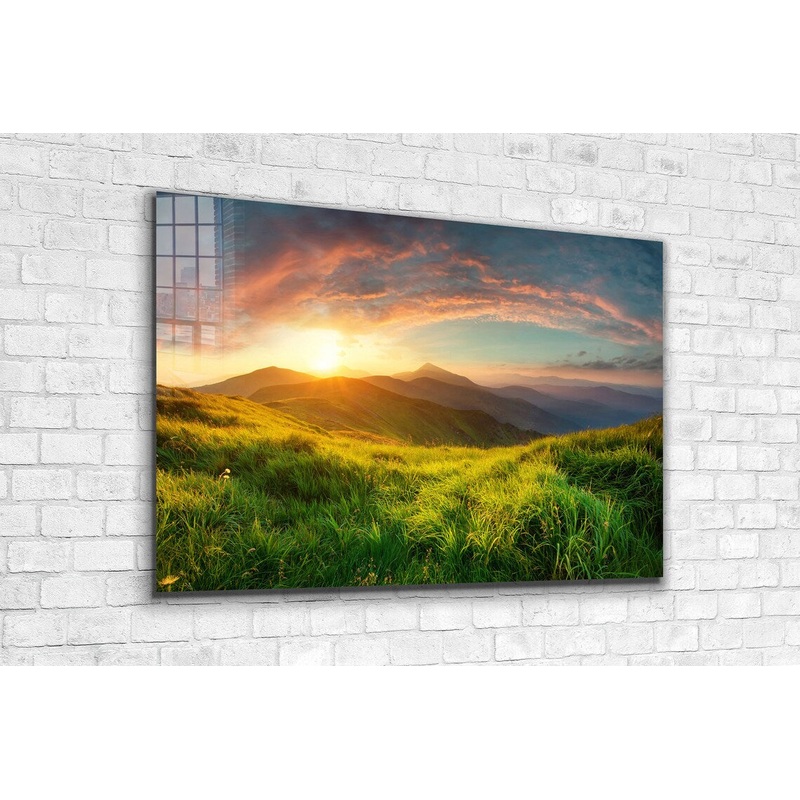 Grass Hill Mounatin UV Direct Aluminum Print Australian Made Quality