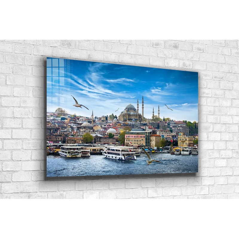 Istanbul City Sea View UV Direct Aluminum Print Australian Made Quality