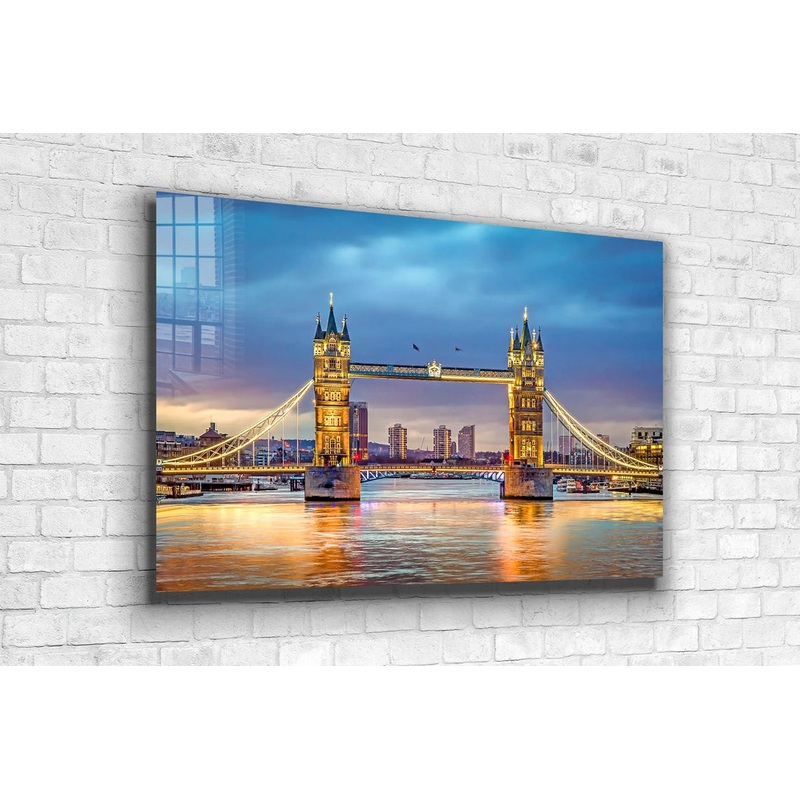 London Bridge Blue Sky UV Direct Aluminum Print Australian Made Quality