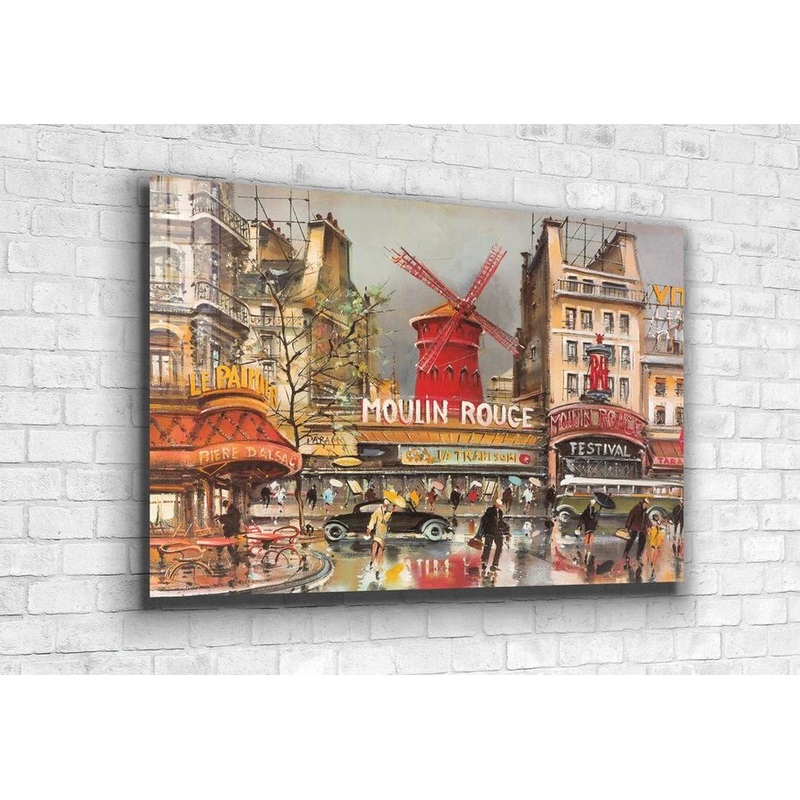Moulin Rouge Paris City UV Direct Aluminum Print Australian Made Quality
