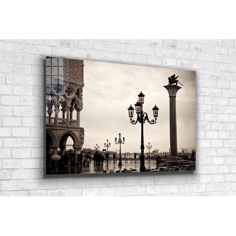 Old City near Seaside UV Direct Aluminum Print Australian Made Quality