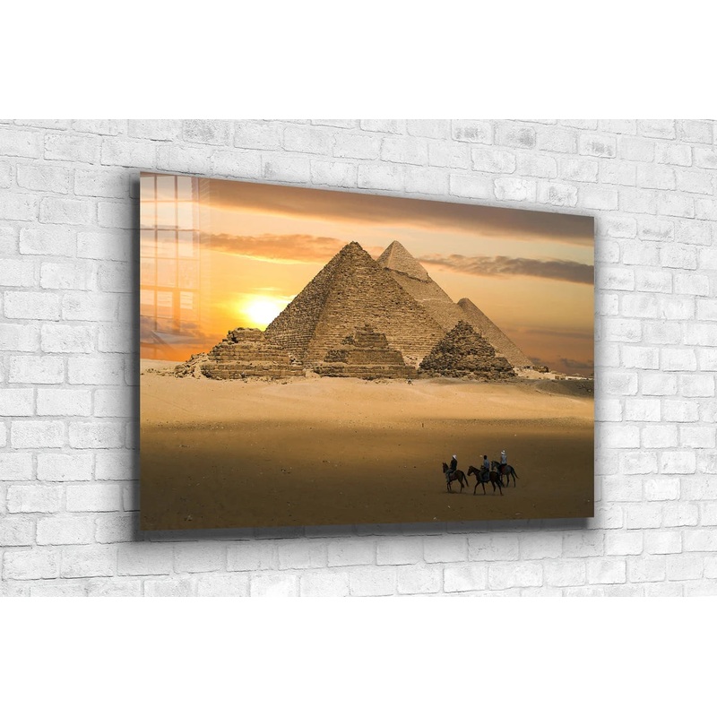 Pyramid in Egypt Sunset UV Direct Aluminum Print Australian Made Quality
