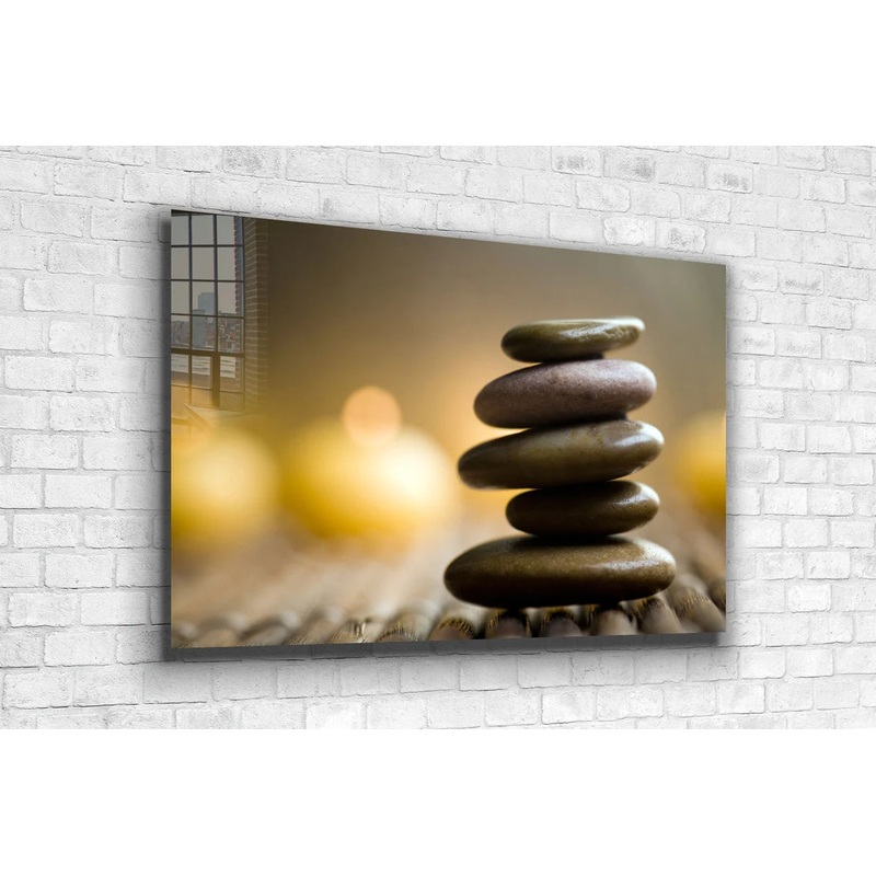 Stones Closeup View UV Direct Aluminum Print Australian Made Quality