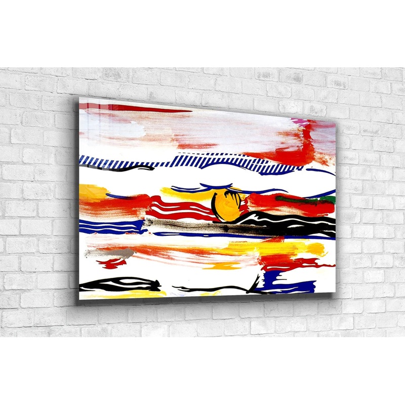 Sunrise Pop Art Vector UV Direct Aluminum Print Australian Made Quality