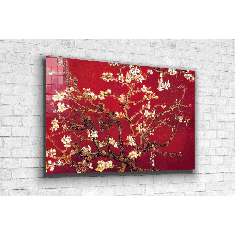 Van Gogh Red Blooming UV Direct Aluminum Print Australian Made Quality