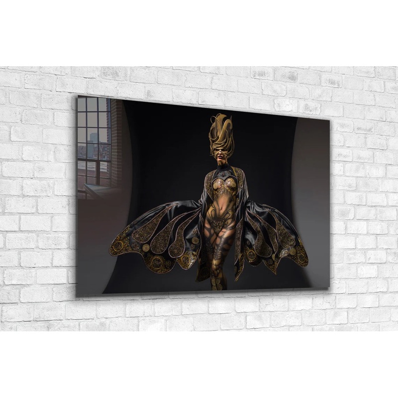 Woman in Costume View UV Direct Aluminum Print Australian Made Quality