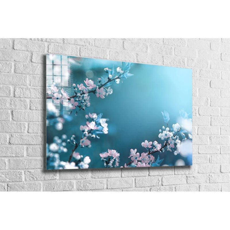 Blossom Flowers Branch UV Direct Aluminum Print Australian Made Quality