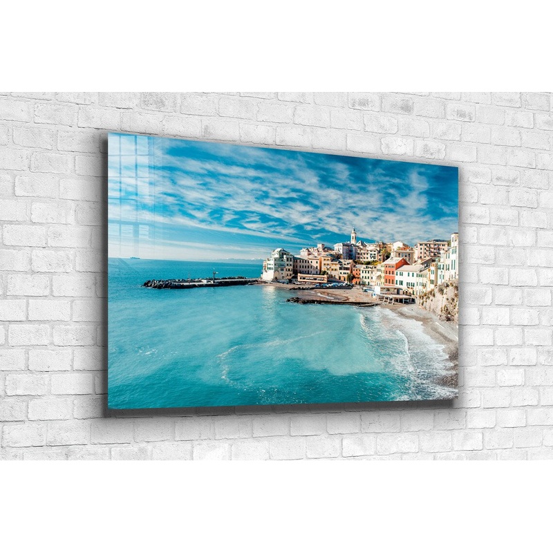 City Seascape Aerial UV Direct Aluminum Print Australian Made Quality