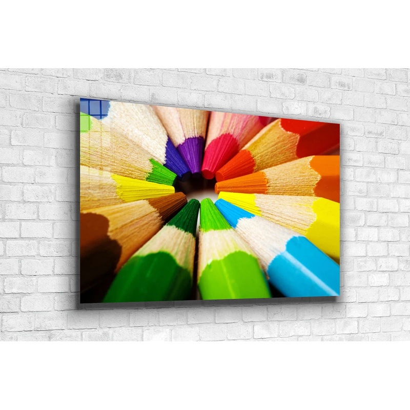 Colored Pencils View UV Direct Aluminum Print Australian Made Quality