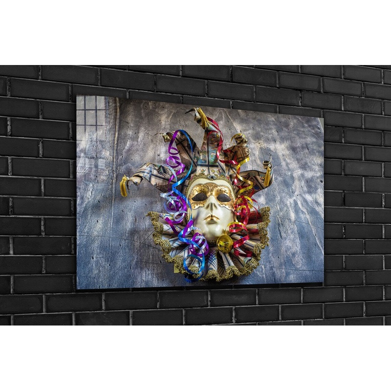Festival Mask Design UV Direct Aluminum Print Australian Made Quality
