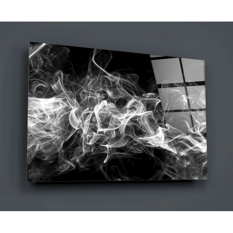 Grey Ink Abstract B&W UV Direct Aluminum Print Australian Made Quality
