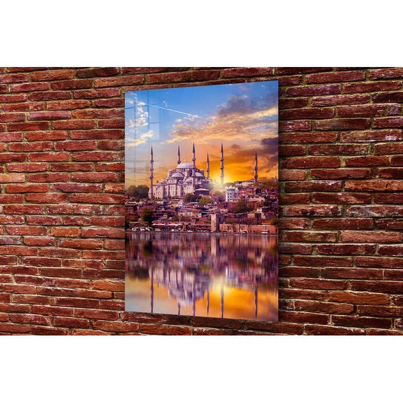 Istanbul Mosque Sunset UV Direct Aluminum Print Australian Made Quality