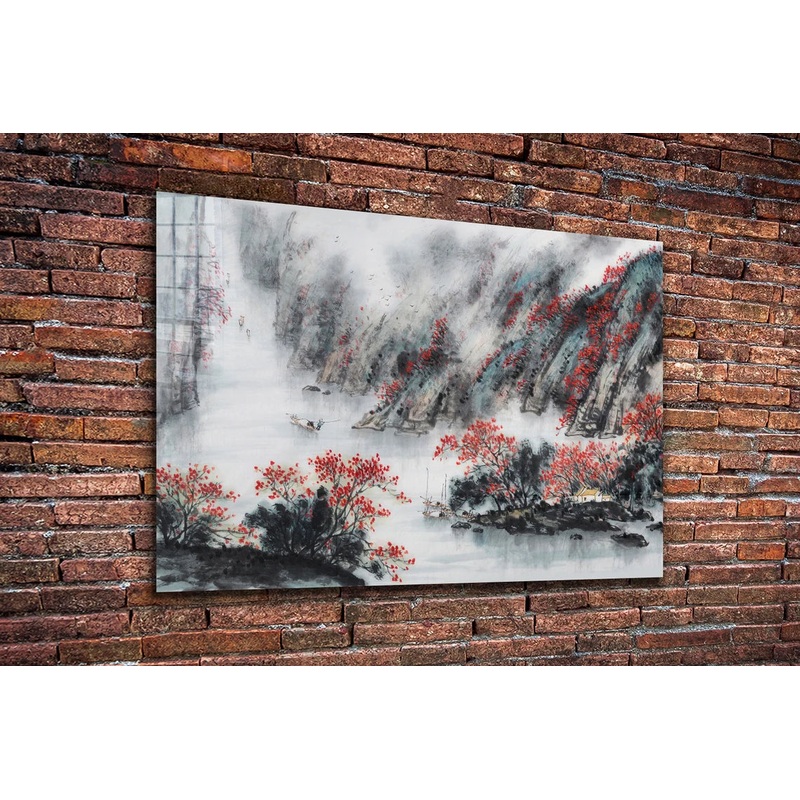 Japanese Style Painting UV Direct Aluminum Print Australian Made Quality
