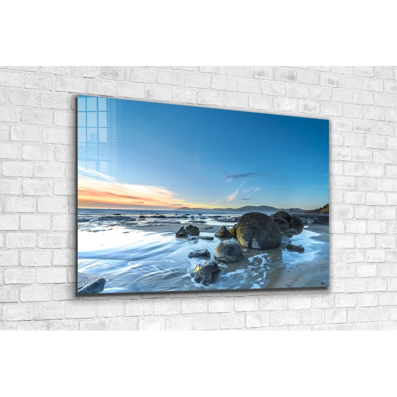 Oceanside Sunrise Sky UV Direct Aluminum Print Australian Made Quality