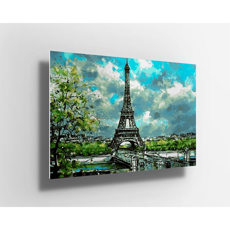 Paris France Eiffel tower UV Direct Aluminum Print Australian Made Quality