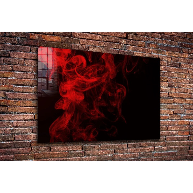 Red Cloud Abstract UV Direct Aluminum Print Australian Made Quality