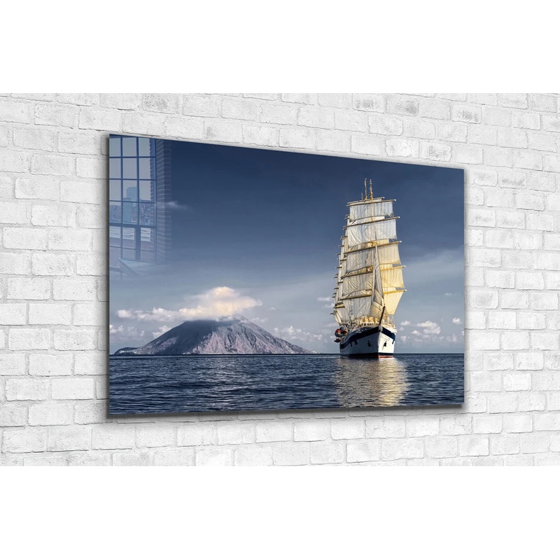 Sail Ship Ocean View UV Direct Aluminum Print Australian Made Quality