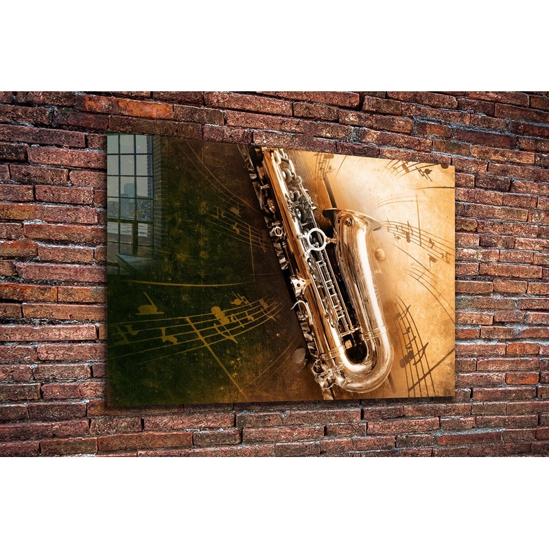 Saxophone Abstract UV Direct Aluminum Print Australian Made Quality