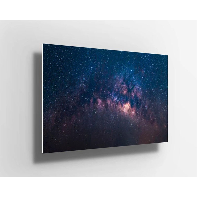 Space scene milky way galaxy stars UV Direct Aluminum Print Australian Made Quality