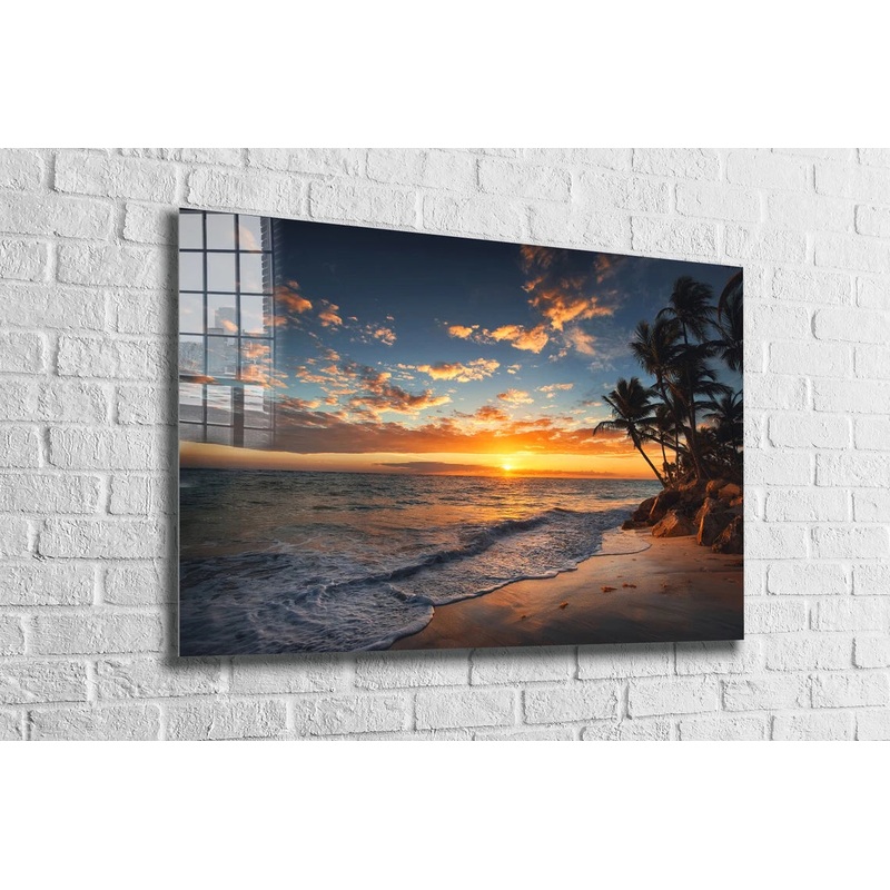 Sunset at Palm Beach UV Direct Aluminum Print Australian Made Quality