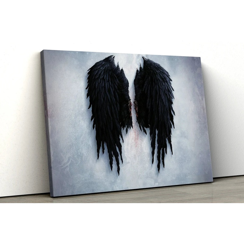Banksy Fallen Angel Broken Wings UV Direct Aluminum Print Australian Made Quality