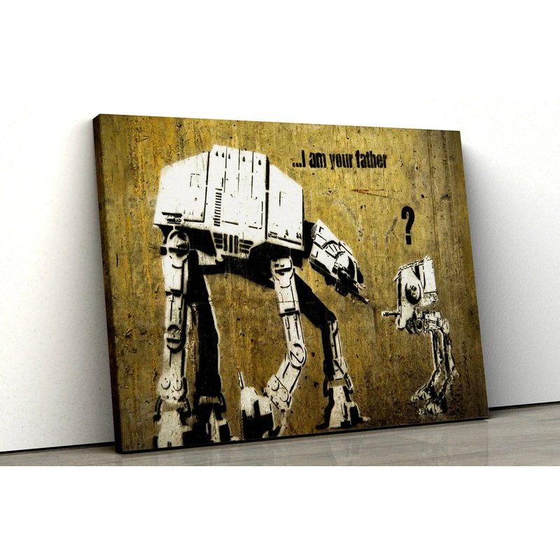 Banksy I am your father UV Direct Aluminum Print Australian Made Quality