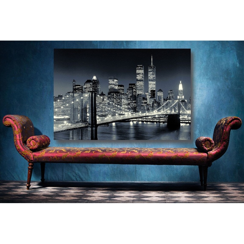 Brooklyn Bridge New York Cityscape UV Direct Aluminum Print Australian Made Quality