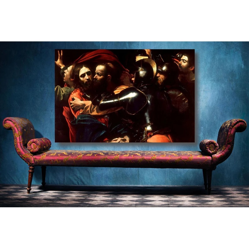 Caravaggio, The Taking of Christ UV Direct Aluminum Print Australian Made Quality