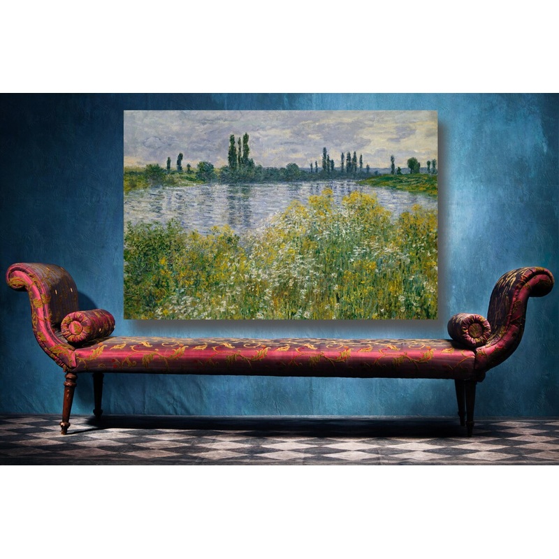 Claude Monet, Banks Of The Seine Vetheuil UV Direct Aluminum Print Australian Made Quality