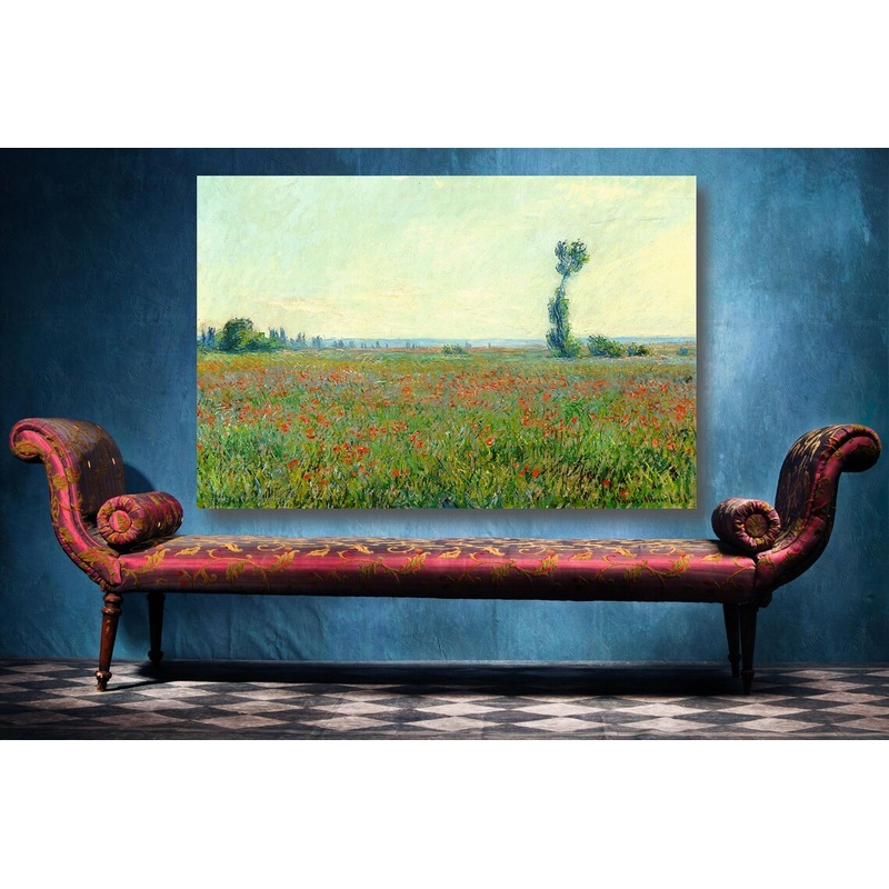 Claude Monet, Poppy Field UV Direct Aluminum Print Australian Made Quality