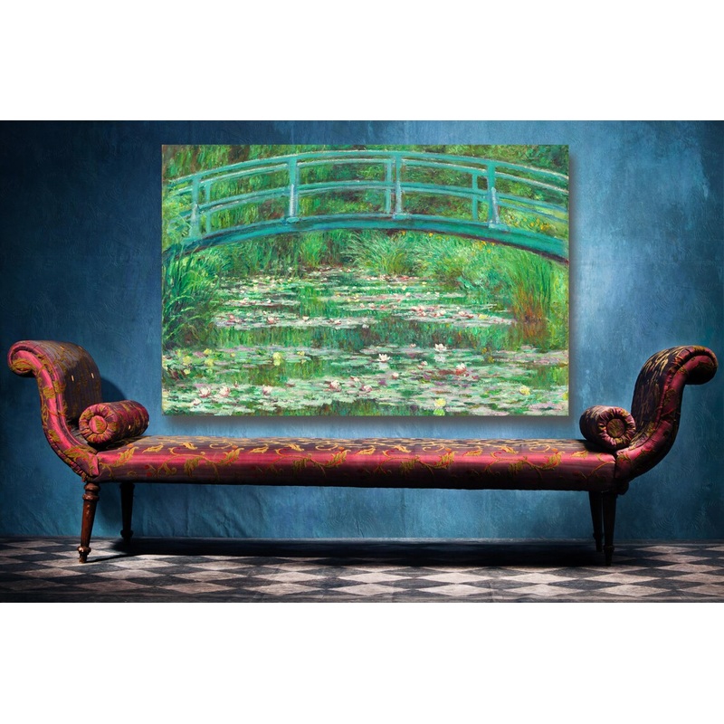 Claude Monet, The Japanese Footbridge UV Direct Aluminum Print Australian Made Quality