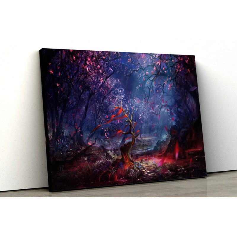 Fantasy Forest trees fairytale UV Direct Aluminum Print Australian Made Quality