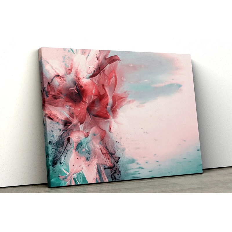 Flower lily watercolor abstract UV Direct Aluminum Print Australian Made Quality