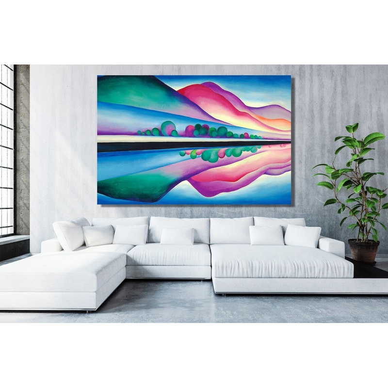 Georgia O'Keefe, Lake George Reflection UV Direct Aluminum Print Australian Made Quality