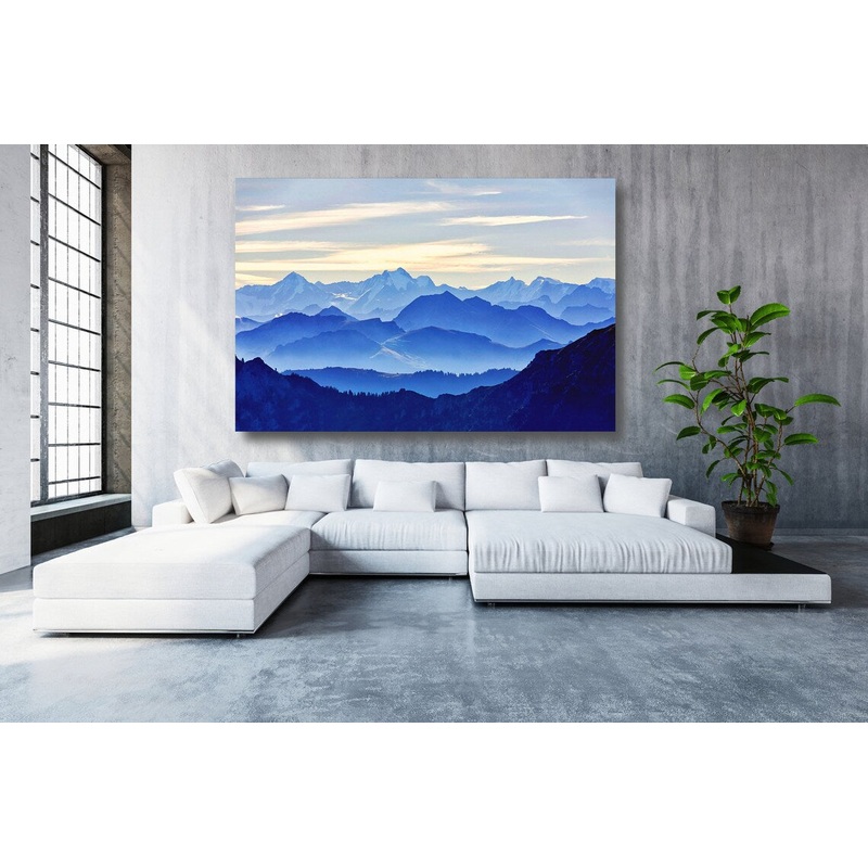 Green Mountains Vermont UV Direct Aluminum Print Australian Made Quality