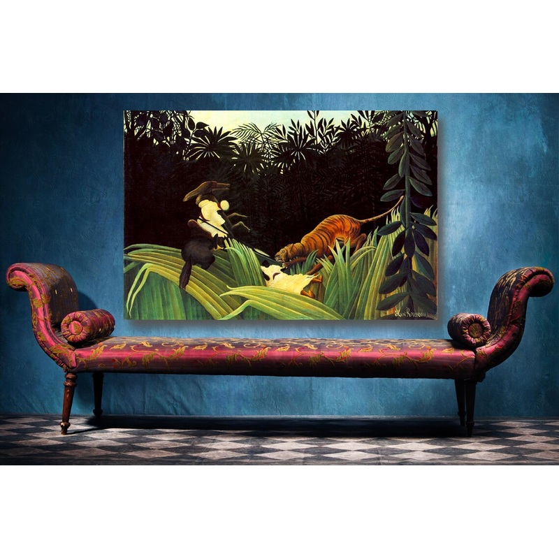 Henri Rousseau, Scout Attacked UV Direct Aluminum Print Australian Made Quality