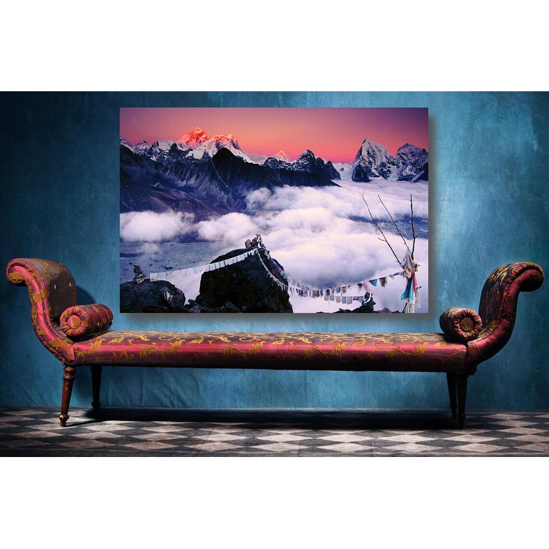 Himalayas Mountain UV Direct Aluminum Print Australian Made Quality