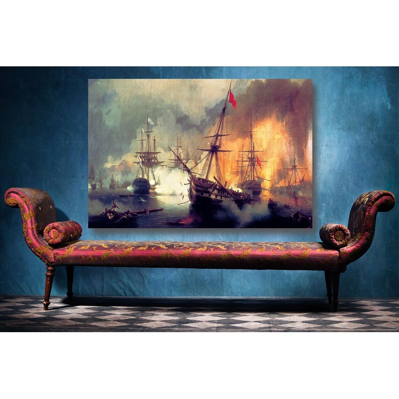 Ivan Aivazovsky, The Battle Of Navarino UV Direct Aluminum Print Australian Made Quality
