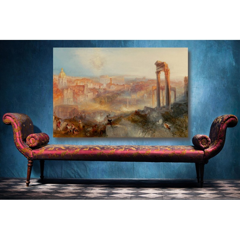 J.M.W Turner, Modern Rome Campo Vaccino UV Direct Aluminum Print Australian Made Quality