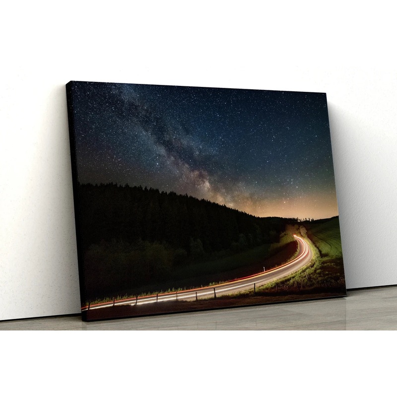 Milky Way night time sky UV Direct Aluminum Print Australian Made Quality